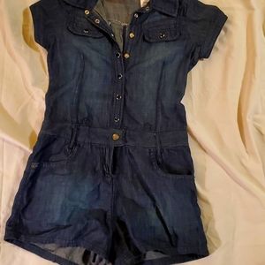 Guess 1 piece jean jump suit girls